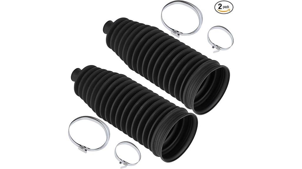 two steering rack boots