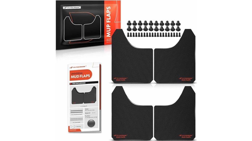 universal black mud flaps