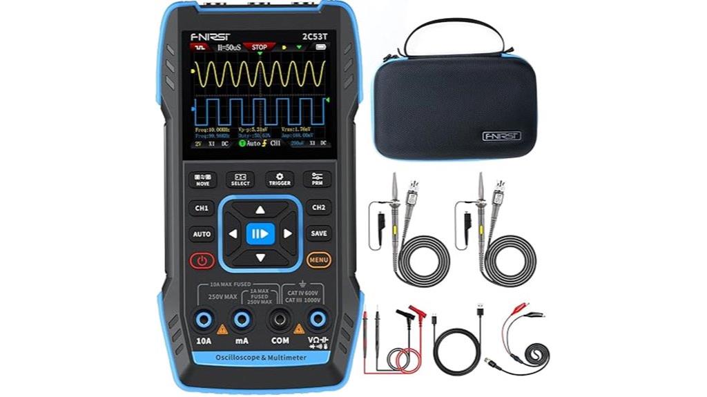 upgraded handheld oscilloscope