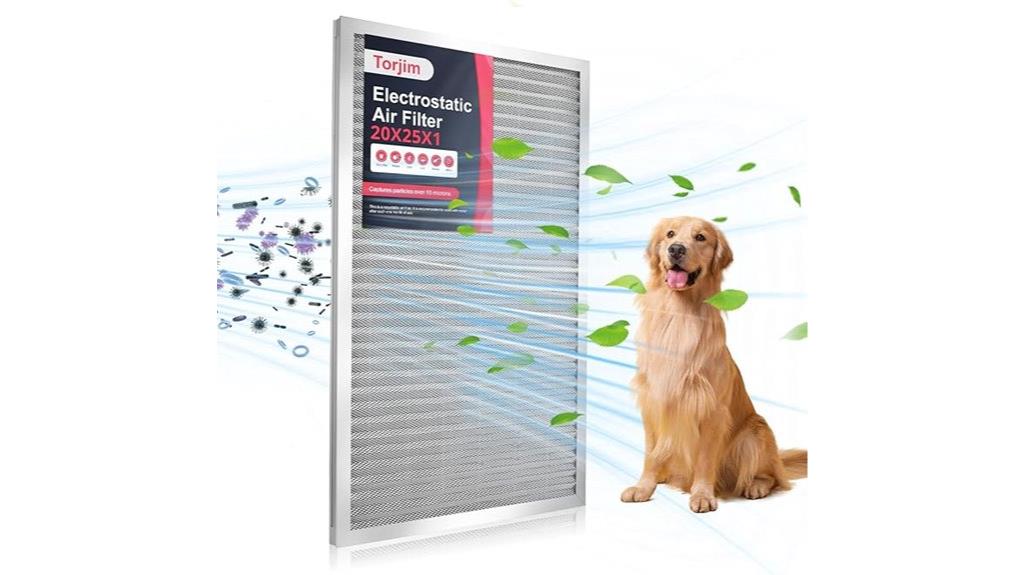 washable electrostatic air filter