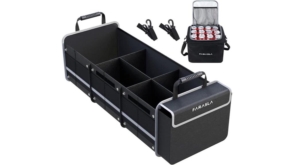 waterproof trunk organizer with cooler