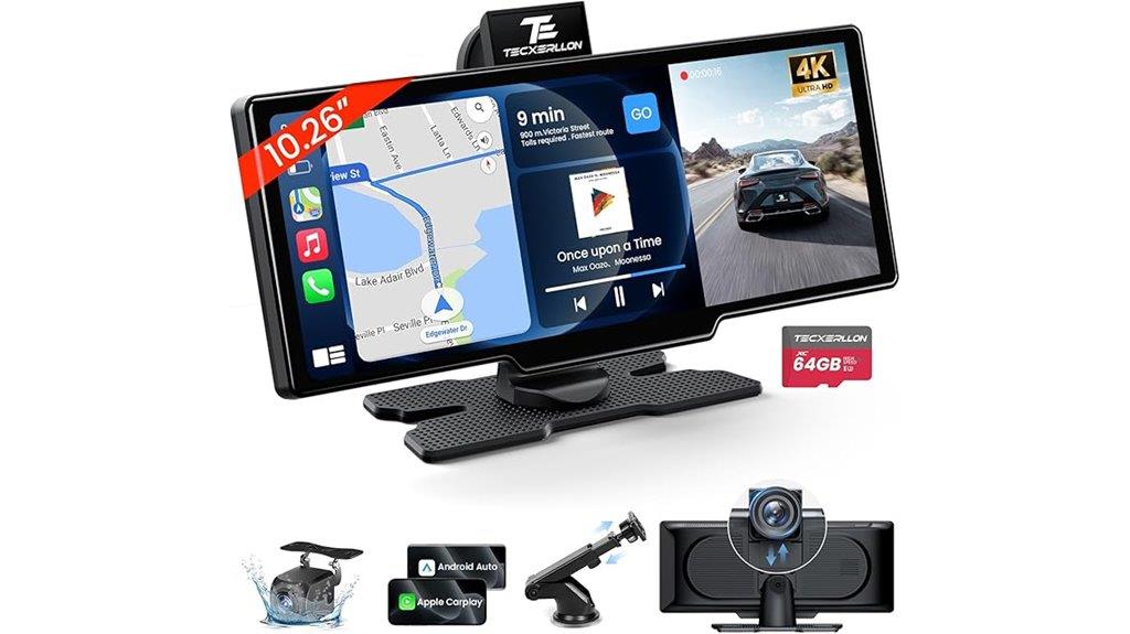 wireless carplay with 4k cameras