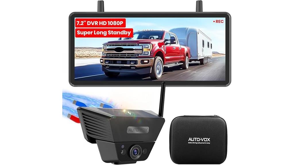 wireless solar backup camera