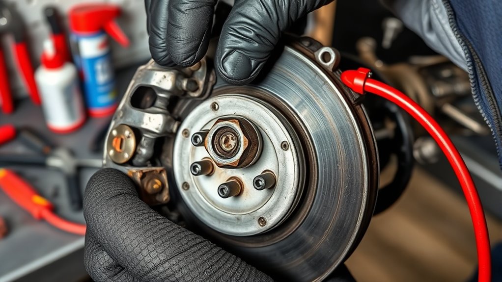 brake fluid handling and caliper replacement