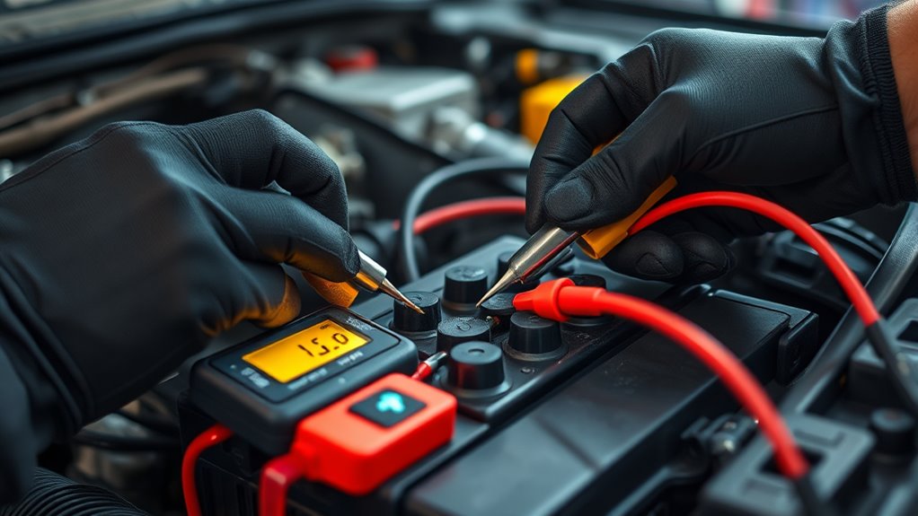 check battery and ignition