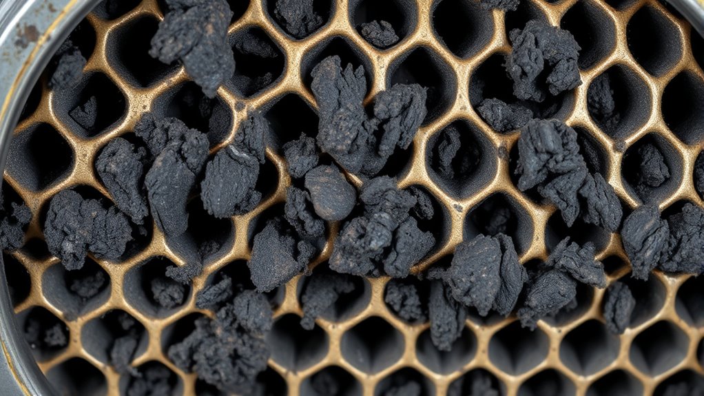 clogged converter impairs engine