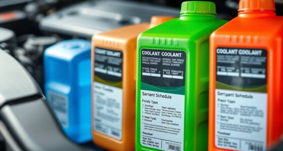 coolant types and schedules