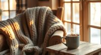 cozy winter textured lighting