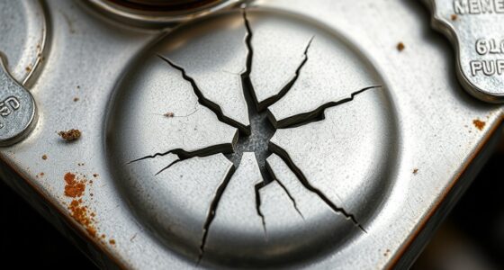 cracks at mounting points