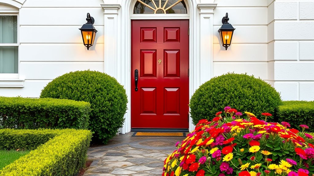 enhance curb appeal through color