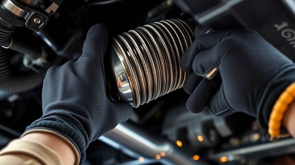 exhaust flex pipe issues