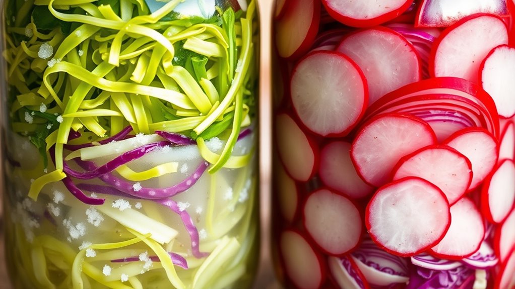 fermentation of sauerkraut and kimchi