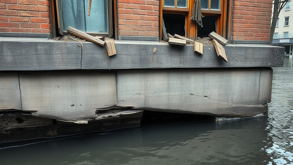 flood damage compromises structural stability