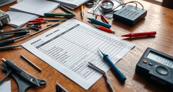 generate a service repair order