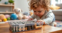 keep batteries away children