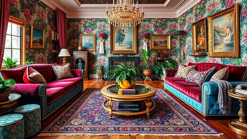 layered patterns vibrant colors