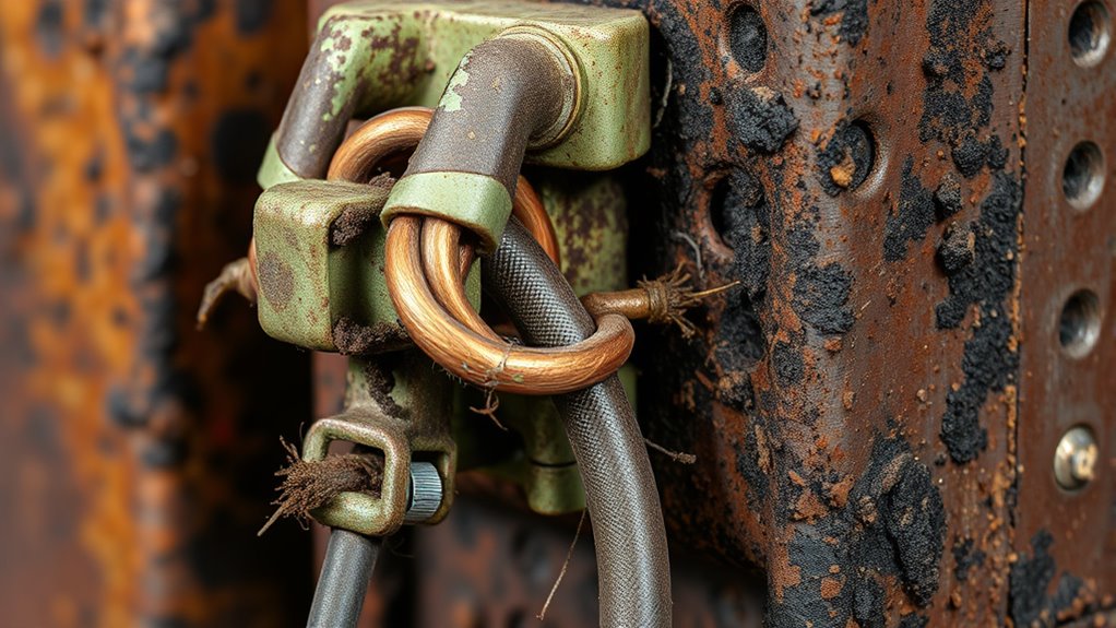 poor electrical grounding connections