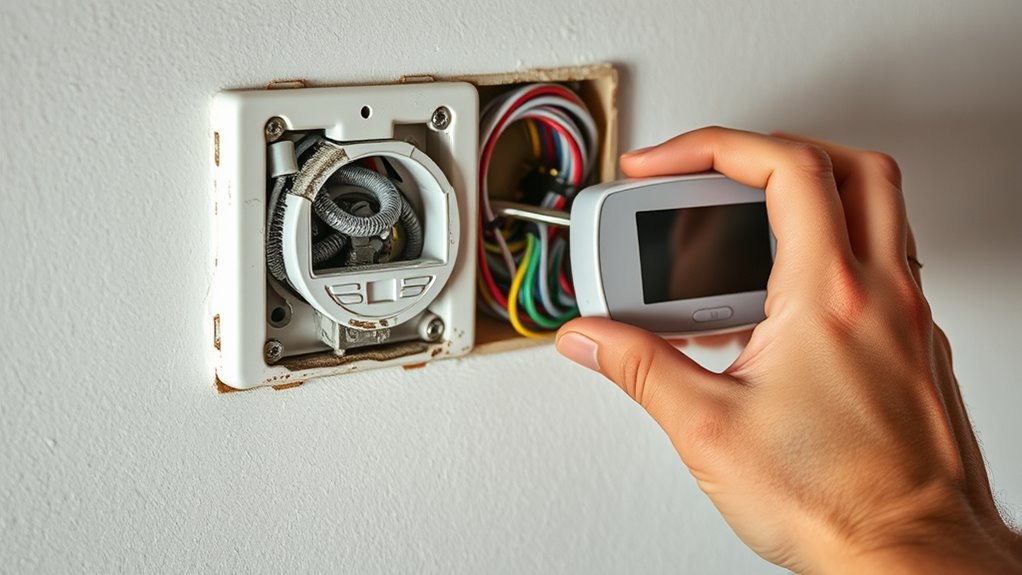 replace thermostat safely and correctly