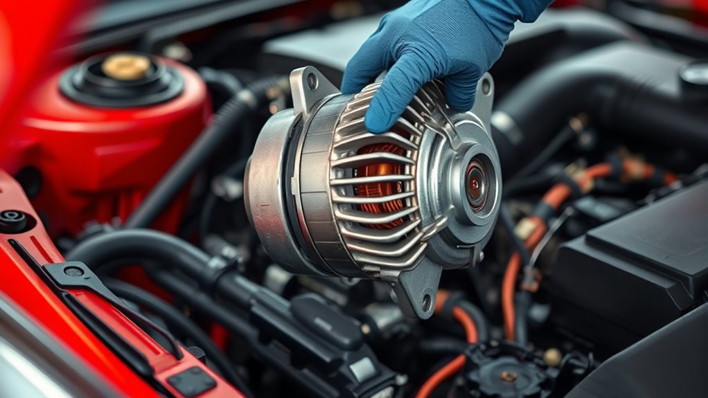 replacing car alternator process