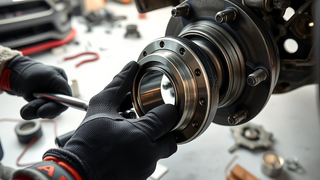 replacing wheel bearings step by step