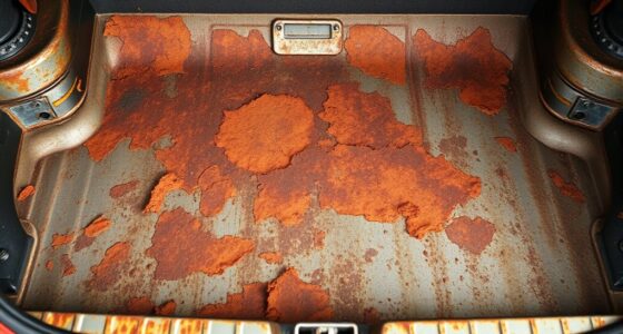 rusty trunk and floor