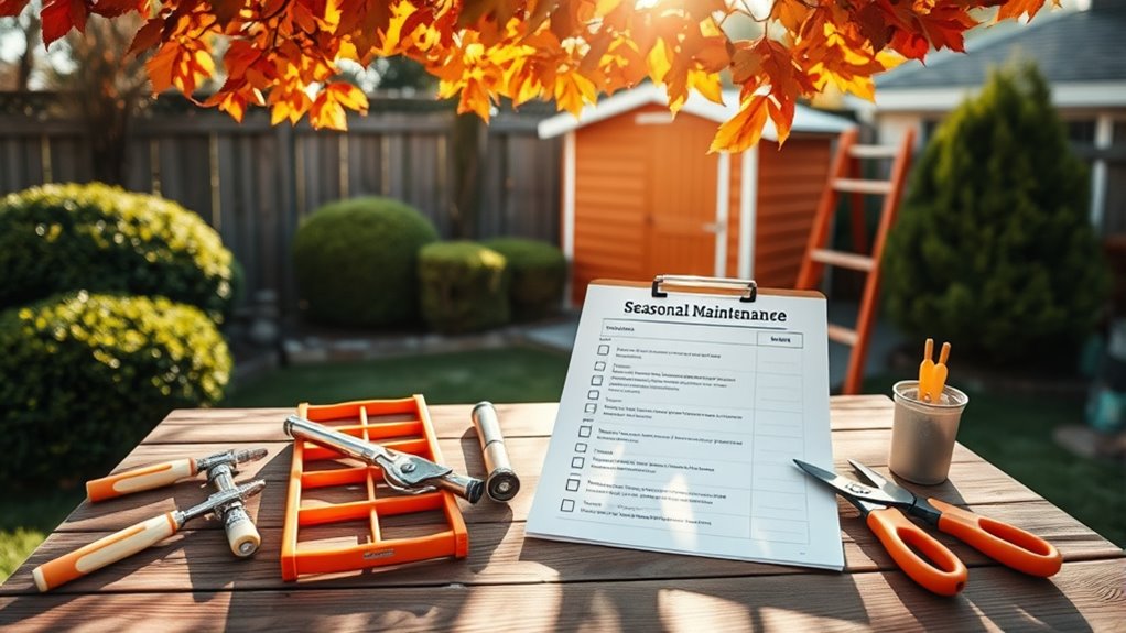 seasonal maintenance task list