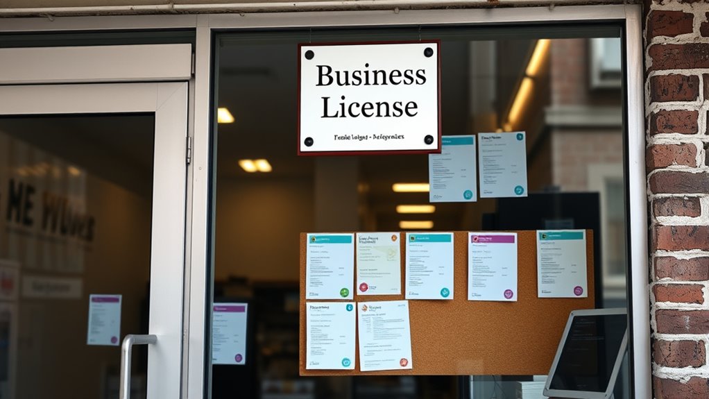 secure licenses and permits