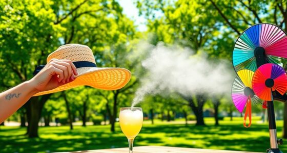 stay hydrated use fans