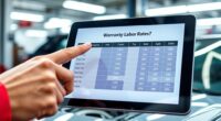 warranty labor cost details