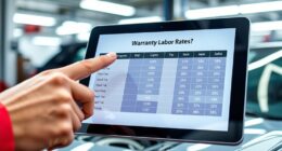 warranty labor cost details
