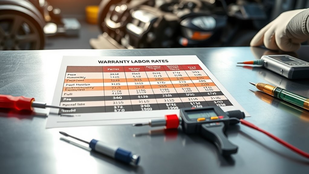 warranty labor rate factors