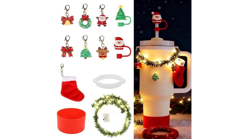 holiday cup accessory set