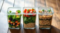 top glass meal containers