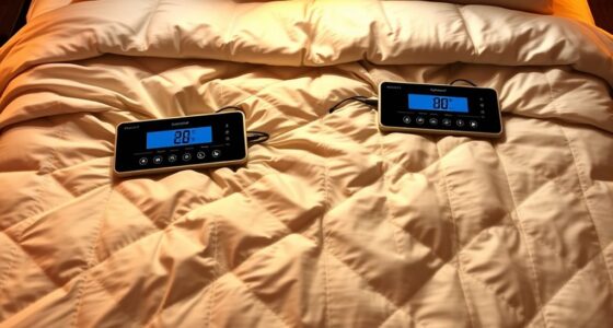 top king size dual control blankets