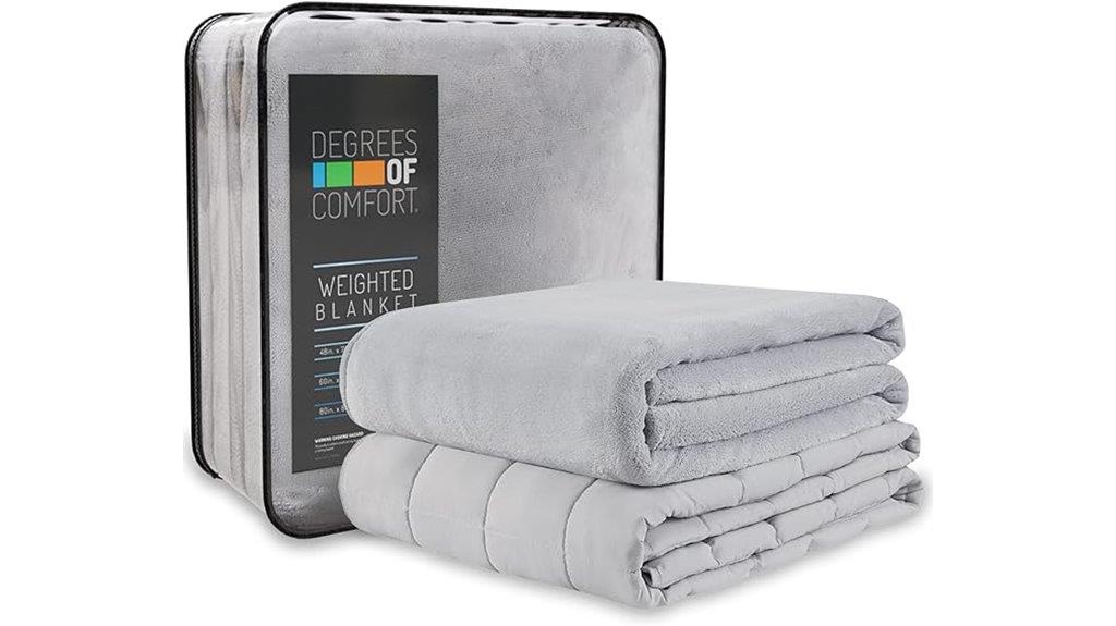 twin grey 15 lb blanket