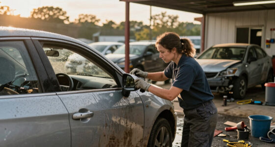 Flood-damaged cars arrive at Atlanta auto repair shops