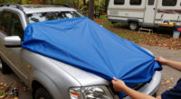 Campers Are Wrapping Their Cars In Tarps To Keep Antifreeze-Addicted Marmots Away