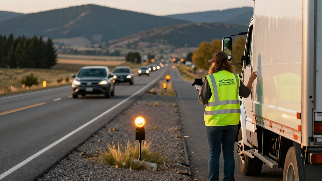 Colorado’s Plan To Protect Emergency Workers On The Shoulder? Giant, Neon Green Ford Trucks