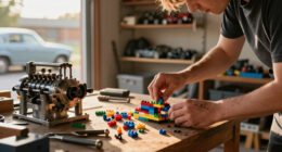 Recreating An Antique Hit-and-Miss Engine With Lego Is One Way To Kill Time