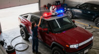 Rivian Turned An R1S Into A Ghostbusters Ecto-1—Sirens, Radar Dish, And All. It Rules