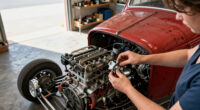 This Hot Rod Ford Sat For 10 Years. A Lawnmower Carburetor Got The V8 Running Again
