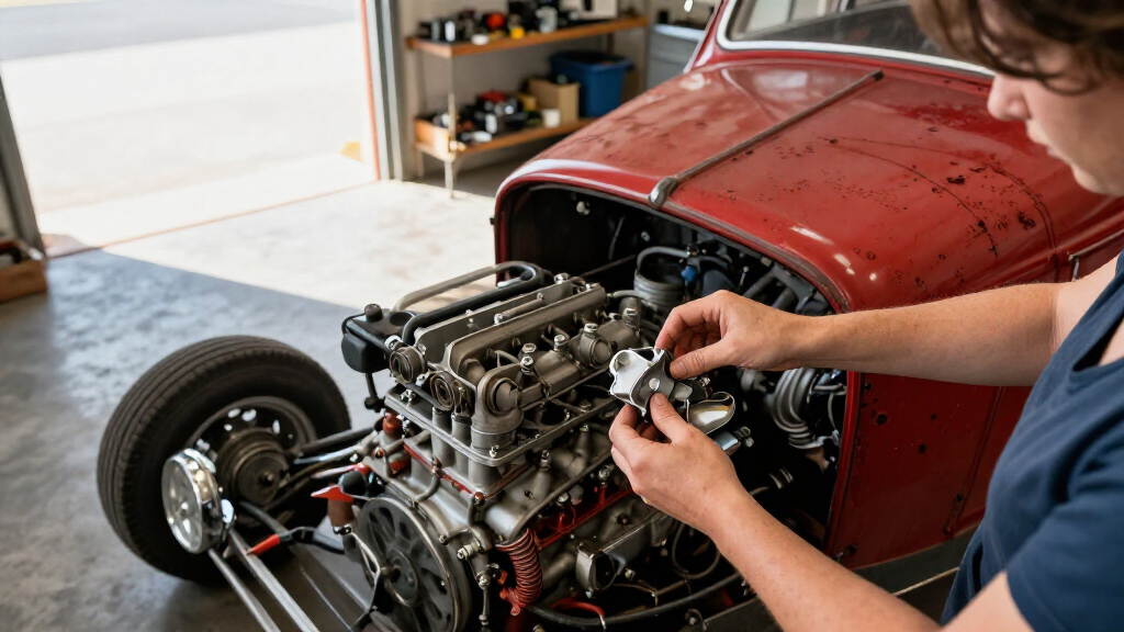 This Hot Rod Ford Sat For 10 Years. A Lawnmower Carburetor Got The V8 Running Again